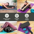 thumbnail image 3 of Sol Living Yoga Bolster Pillow Cotton Meditation Cushion Meditation Accessories for Restorative Yoga Meditation Pillow Rectangular Yoga Pillow Firm Body Pillow Bolster Pillow for Legs Removable Cover, 3 of 5