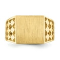 thumbnail image 4 of 14K Yellow Gold Ring Band Signet 12.0x12.5mm Open Back Men's, Size 8, 4 of 5