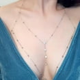 thumbnail image 5 of Body Chains for Women Waist Chain Leg Chain Sexy Body Chain Crossover Thin Bra Bikini Waist Belly Chain Beach Body Necklace Jewelry for Women, 5 of 8