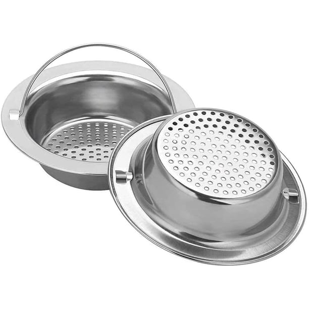 Pack De 2 Coladores Para Fregadero De Acero Inoxidable De 3.2" – Adiós A Las Tuberías Atascadas