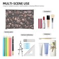 thumbnail image 5 of Fotbe Coffee Bean Reusable Cosmetic Bag Makeup Bag for Women Large Travel Cosmetic Pouch Girls' Make Up Organizer, 5 of 8