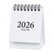 thumbnail image 5 of Calendario Mini calendario de escritorio 2026 estilo Morandi, versión en inglés, adorno de escritorio blanco (1 unidad) JASKFLY, 5 of 8