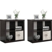 Better Homes and Gardens Square 4-Cube Organizer, Set of 2, (Mix and Match)