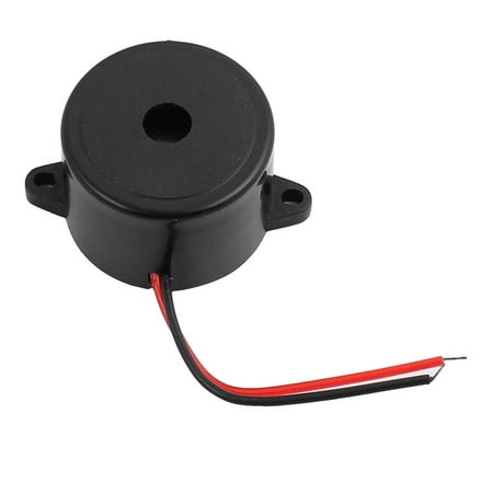 Dc 12v 2-wired Continuous Active Electronic Buzzer Alarm Black 