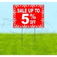 thumbnail image 1 of Sale Up To 5% Off (18" x 24") Yard Sign, Includes Metal Step Stake, 1 of 6