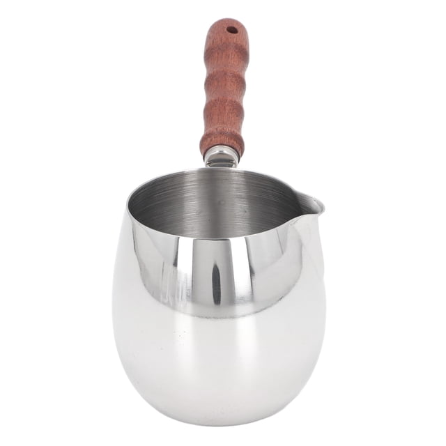 Calentador De Mantequilla, Diseño Portátil, Multifuncional, De Acero Inoxidable 304, Mini Olla Calentadora De Mantequilla Con De Madera, Adecuada Para El Hogar Al Aire Libre