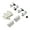 Bee white, variant on Double Head Catches Closures Glass Door Hinge Clamp Push To Open Touch Latches Furniture Hardware
