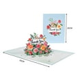 3D Thank You Pop Up Card,Teacher Appreciation Card,Mothers Day Bouquet