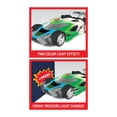 thumbnail image 3 of Hot Wheels Color Crashers Mach Speeder Vehicle, 10-Inch Green Motorized Toy Car with Lights and Realistic Racing Sounds, 3 of 5