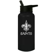 New Orleans Saints Thirst Water Bottle, Black