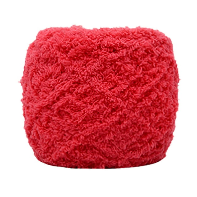 LSLJS Soft Coral Velvet Velvet Knitting Yarn Diy Shawl Scarf Crochet Thread, Knitting Thread
