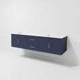 thumbnail image 6 of Geneva 72 in. W Navy Blue Double Bath Vanity and Cultured Marble Top, 6 of 11