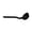 Black, variant on KGJQ Silicone Cooking Spoon, Heat Resistant Folding Flat Spoon, Space Saving Cooking Spoon, Heat Resistant Kitchen Utensil for Baking