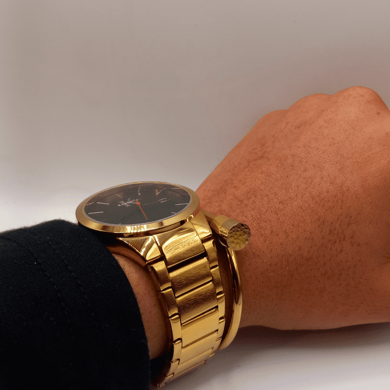 Mens gold watch band hotsell