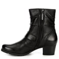 thumbnail image 4 of Womens Selina Leather Slouch Ankle Boot Shoes, 4 of 7