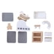 thumbnail image 3 of 2 juegos de muebles de casa de muñecas de madera, modelo de accesorios de simulación, bricolaje, hechos a mano Salón y Habitación Infantil, 3 of 9