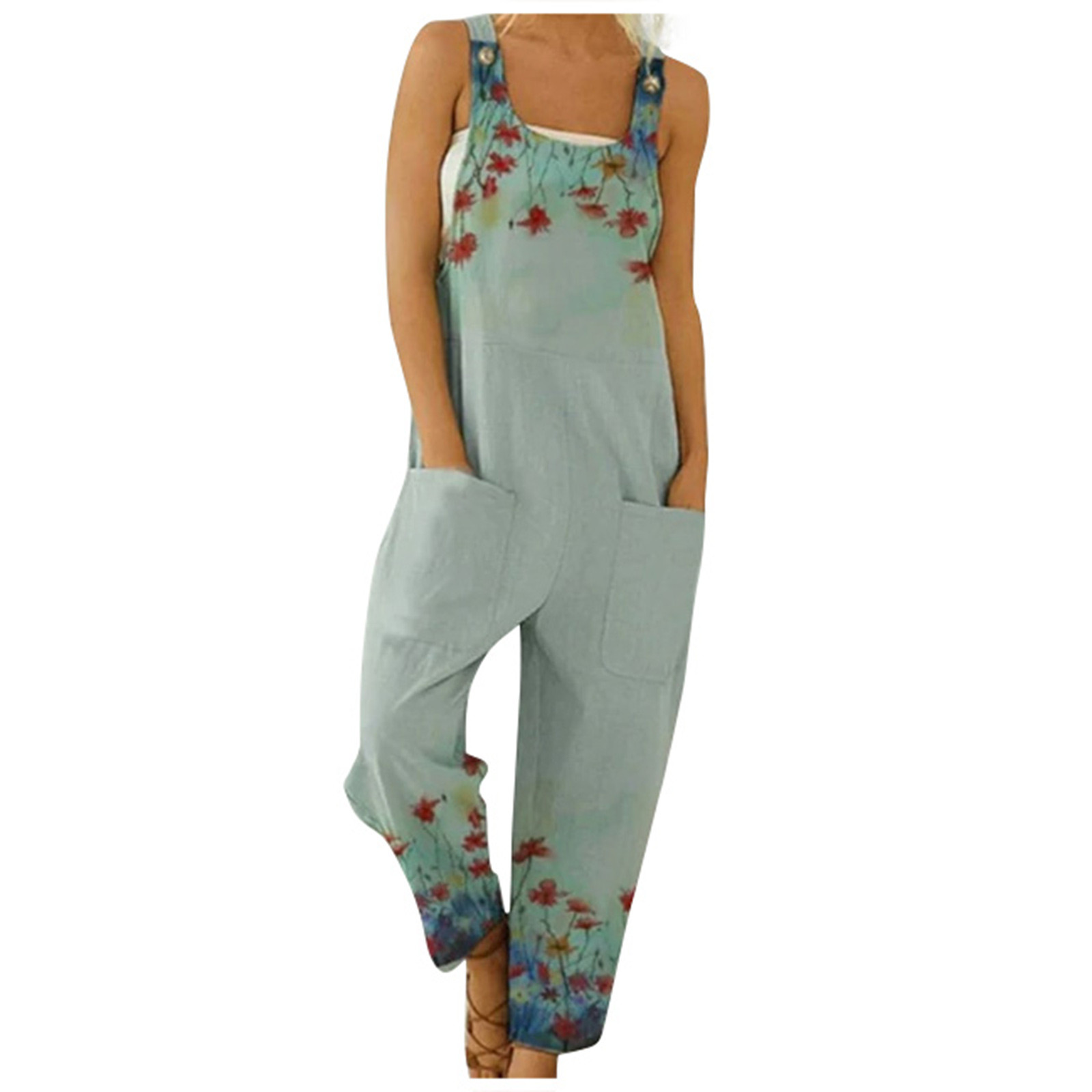 TQWQT Women's Overalls Oversized Baggy Loose Fit Overalls, 2023 New Wide Leg Jumpsuit with