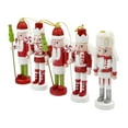 thumbnail image 3 of 5 Pieces Wooden Nutcracker Soldier Figurine Statue Photo Props Xmas Gifts Puppet, 3 of 8