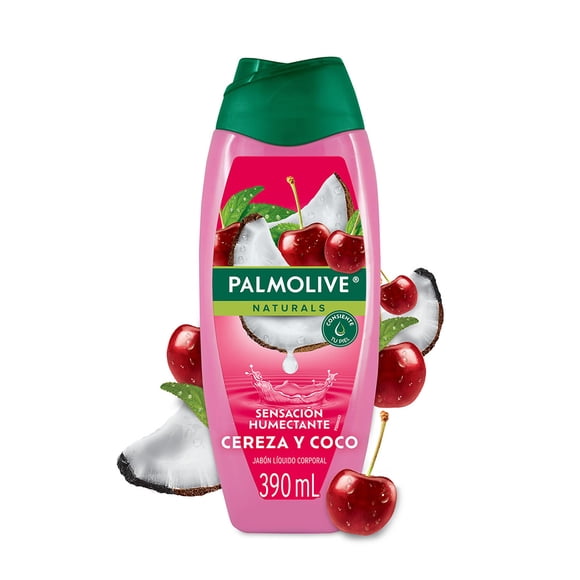 Jabón Líquido Corporal Palmolive Naturals Cereza y Leche de Coco 390 ml