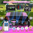 thumbnail image 4 of Funcid 24 Volt Ride on Toys, 2WD/4WD Switchable 800W 2-Seater Ride on Truck, 7AH Battery Powered Ride on Cars with Remote Control, Electric Car for Kids w/ Bluetooth, Music, Spring Suspension, Pink, 4 of 16