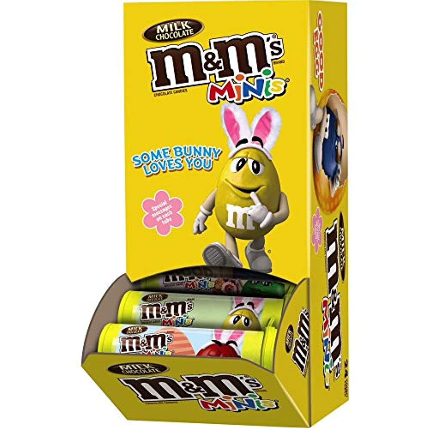 M&M's Chocolate Candies, Milk Chocolate, Minis - 24 pack, 1.08 oz tubes