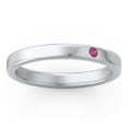 thumbnail image 3 of Stackable Birthstone Ring with Engraving - Ruby (July), 3 of 7
