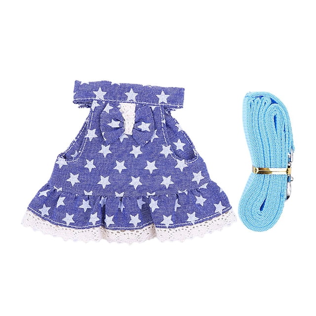 Harnais pour Animaux 1 Ensemble Robe Confortable Durable Hamster Petit Harnais pour Animaux de Compagnie Laisse Robe