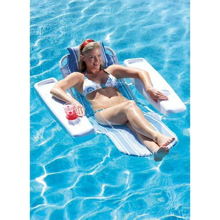 Ocean Blue Serenity Zen Floating Lounger for Swimming Pools