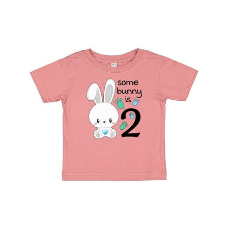 

Inktastic Somebunny is Two-Second birthday bunny Gift Baby Boy or Baby Girl T-Shirt