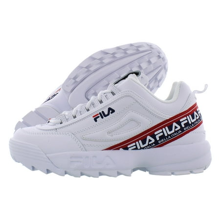 Fila Disruptor Ii Logo Tape Mens Shoes Size 10, Color: White/Navy/Red