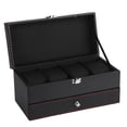 thumbnail image 1 of Bracelet Box Double Jewelry Watch Earrings Rings Bracelet Necklace Box Organizer Storage Case, 1 of 8