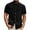 Black, variant on Mens Linen Shirts Btton Down Lounge Solid Color T-Shirts Vintage Comfy Short Sleeve Tees Tops with Hood Size S to 2XL