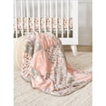 thumbnail image 2 of Modern Moments by Gerber Baby & Toddler Girl Super Soft Patchwork Blanket, Ivory Floral, 2 of 7