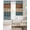Blue, variant on Farmhouse Purple Brown Black Out Curtains 54 Inch Long, Short Curtains for Small Window, Vintage Wooden Striped Room Darkening Farmhouse Window Curtains for Kitchen Bedroom 42"x54" 2 Panels