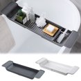 thumbnail image 2 of Coofit Bathtub Caddy Creative Multipurpose Retractable Bathtub Tray Bathroom Organizer, 2 of 10