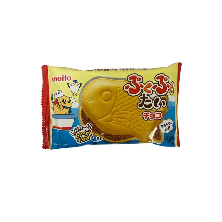 Meito Pukupuku Tai Taiyaki Chocolate and Strawberry Filled Fish