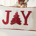 thumbnail image 5 of SAFAVIEH Joy Tree Pillow, 12" x 20", Cream, 5 of 6