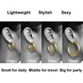 thumbnail image 3 of Jewelry ，Thick Hoop Earrings, 3 of 5