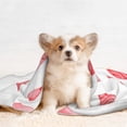 thumbnail image 4 of Naloa Pink Hearts Dog Blanket, 3 Sizes Cat Blanket for Indoor Cats Large Medium Small Dog Gifts-Medium, 4 of 8