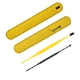 thumbnail image 1 of Qarigey Palillos giratorios de 360 ​​° para el cuidado de la salud de doble cabeza con bolsa de almacenamiento, herramienta de cuidado de los oídos Amarillo, 1 of 6
