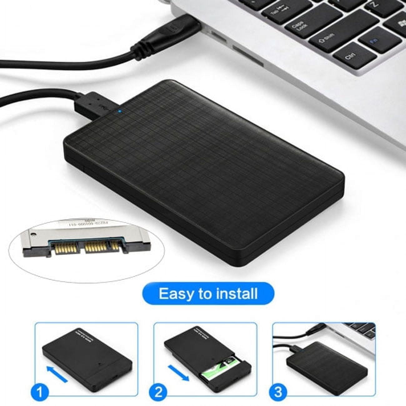 Chenyang CY USB 3.1 Type-C USB-C to 1.8 inch Micro SATA 16pin 7+9 SSD to External Hard Disk Enclosure Enclosure