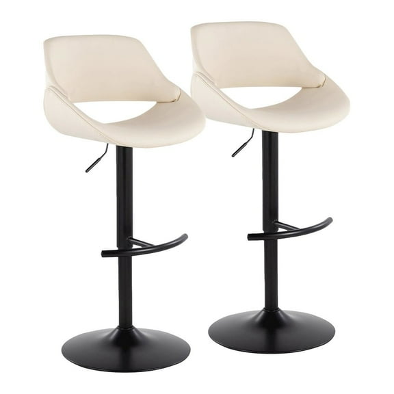 LumiSource Fabrico Adjustable Barstool - Set of 2