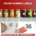 thumbnail image 3 of 1 Inch Number Stickers, Number 36 Sticker Numbers Labels Round Small Vinyl Self Adhesive Label Circle Decals 500 Pcs 1 Roll for Photo Album Poster Table, Black, 3 of 6