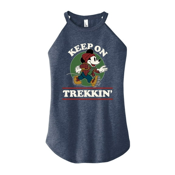 Mickey & Friends - Keep On Trekkin' - Juniors High Neck Tank Top
