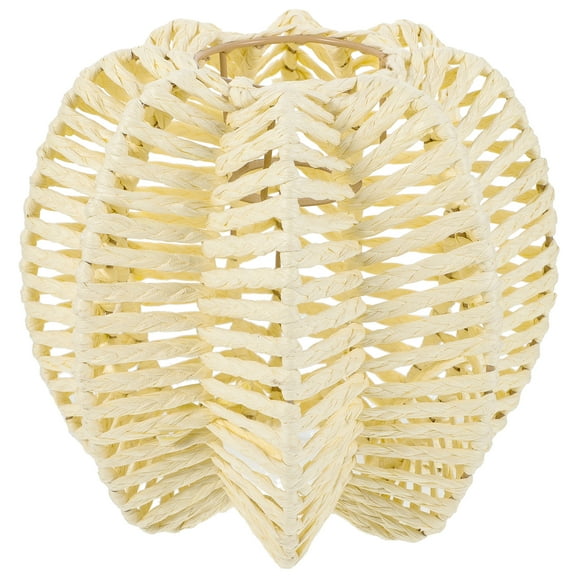 Imitation Rattan Woven Lampshade Pendant Lamp Shade Chandelier Lamp Shade Decor Lampshade