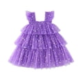 thumbnail image 6 of Likimi Toddler Girls Hallowmas Dress With Lace Flutter Sleeve Square Neck Halloween Ghost For Party Comfortable Dresses Size 3-4 Years, 6 of 9