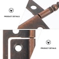 thumbnail image 2 of Miangastore Furniture Hinges Dark Red 6 Sets 3.3X0.8X0.2In, 2 of 8