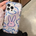 thumbnail image 3 of Cute Cartoon Rabbit Avatar Water Ripple Clear Soft Phone Case Compatible with iPhone Case (Clear,iPhone 13), 3 of 6