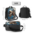 thumbnail image 2 of Lsque Playful Dolphins Underwater Lunch Bag Lunch Box for Women Men Reusable Insulated Lunch Tote Bag,Leakproof Thermal Cooler Sack Food Handbags Case High Capacity, 2 of 9