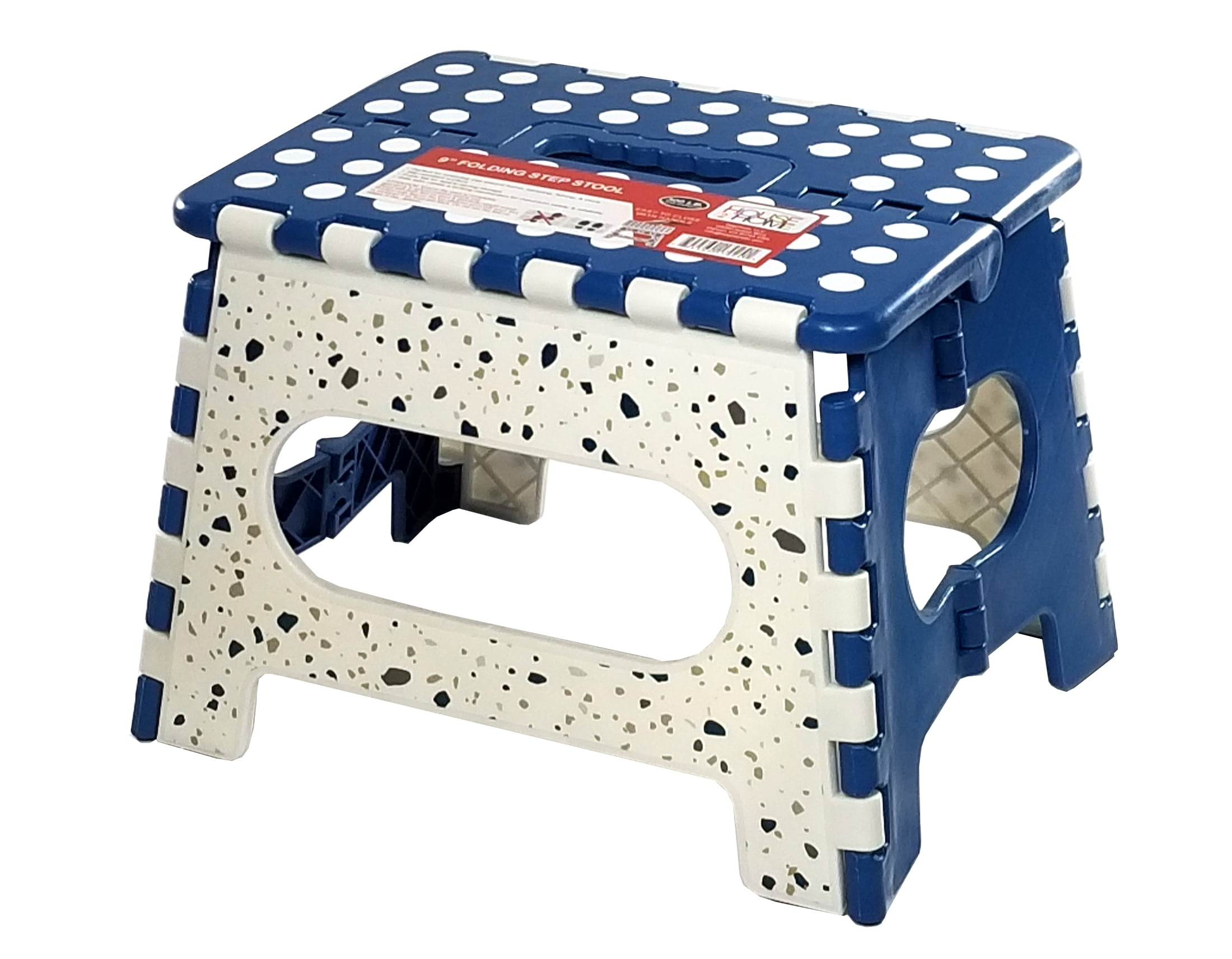 9" Folding Decorated Step Stool